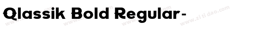 Qlassik Bold Regular字体转换